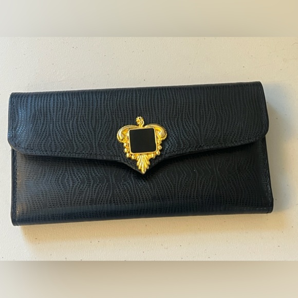 Oggi Domoni Cowhide wallets Gold detail - Picture 3 of 13